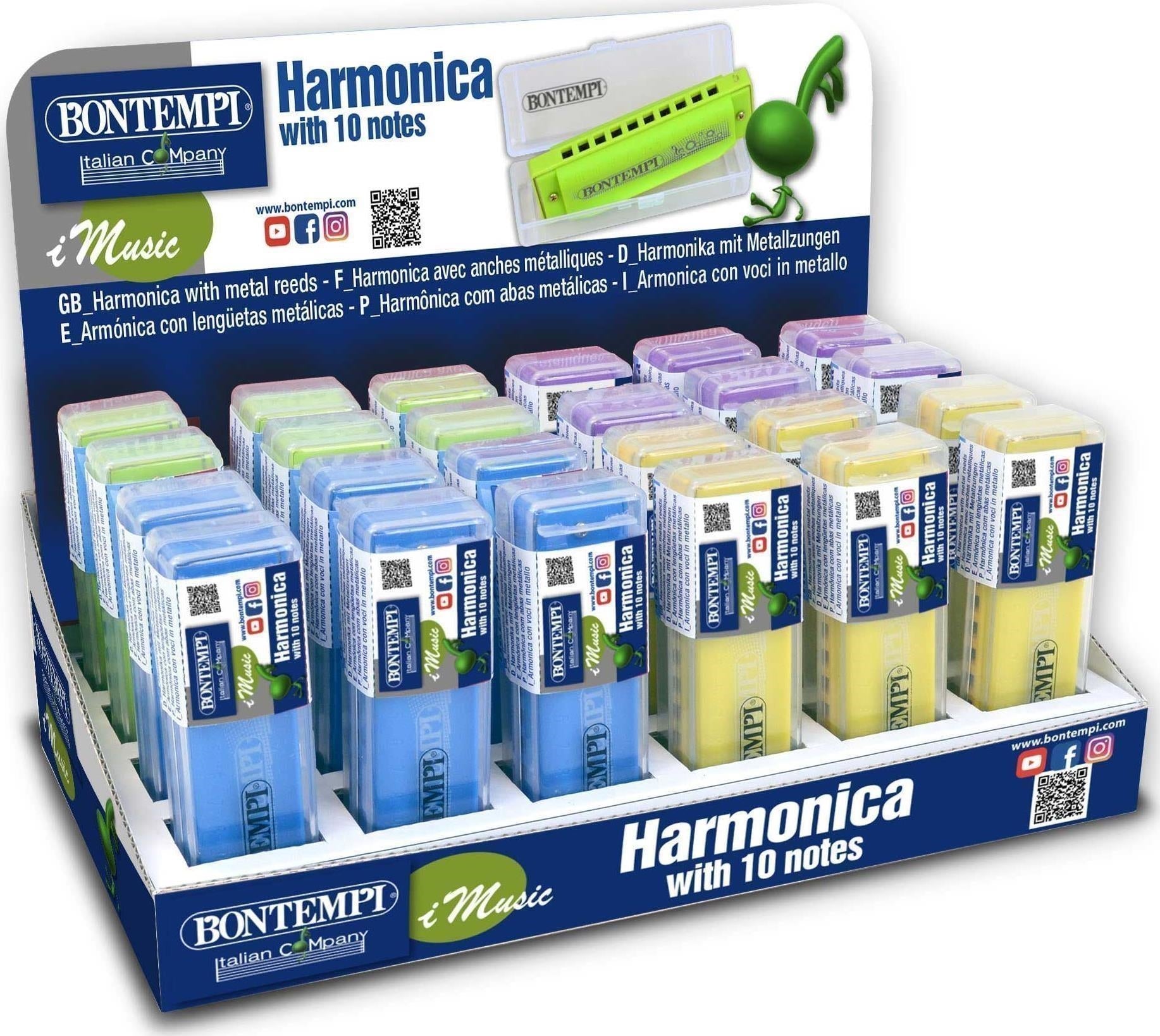 Bontempi 30 1010 - Armonica Metallica 10 Note (Assortimento)