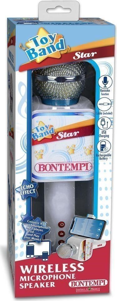 Bontempi 48 5100 - Microfono Wireless Con Altoparlante, Effetto Eco