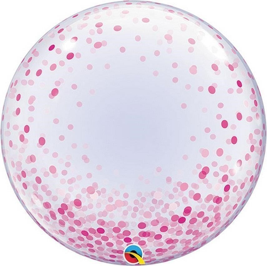 Pall. Bubble 24 - 61 Cm Pink Confetti Dots Q