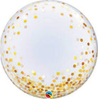 Pall. Bubble 24 - 61 Cm Gold Confetti Dots Q