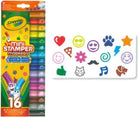Crayola: 16 Pennarelli Lavabili A Stampino Pip Squeaks