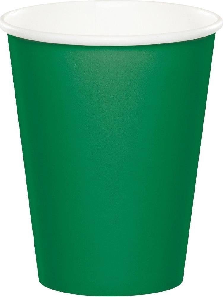 Creative Converting: 9Cup 12/8Ct Emerald Green Qs