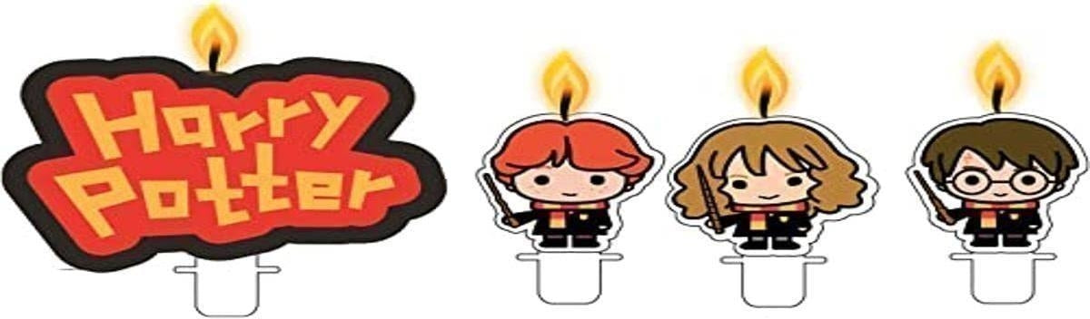 Harry Potter: Amscan - 4 Pick Candles Harry Potter Wax / Plastic