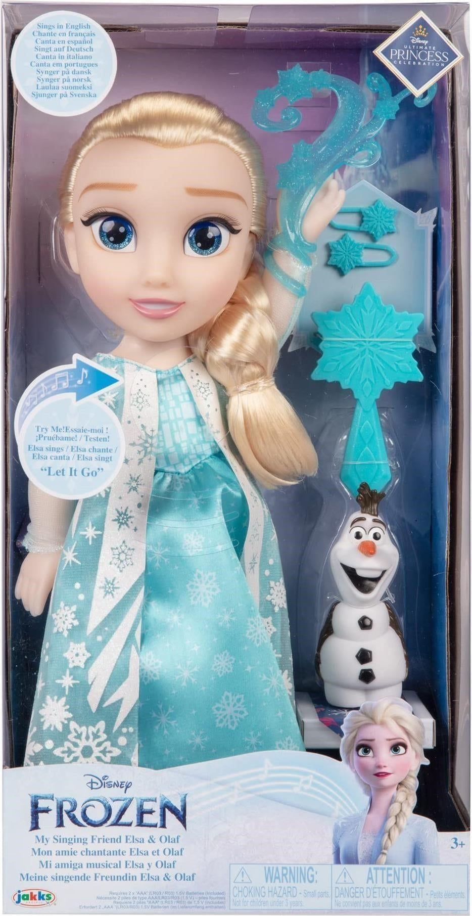 Disney: Jakks - Frozen Bambola 38Cm La Mia Amica Elsa Cantante