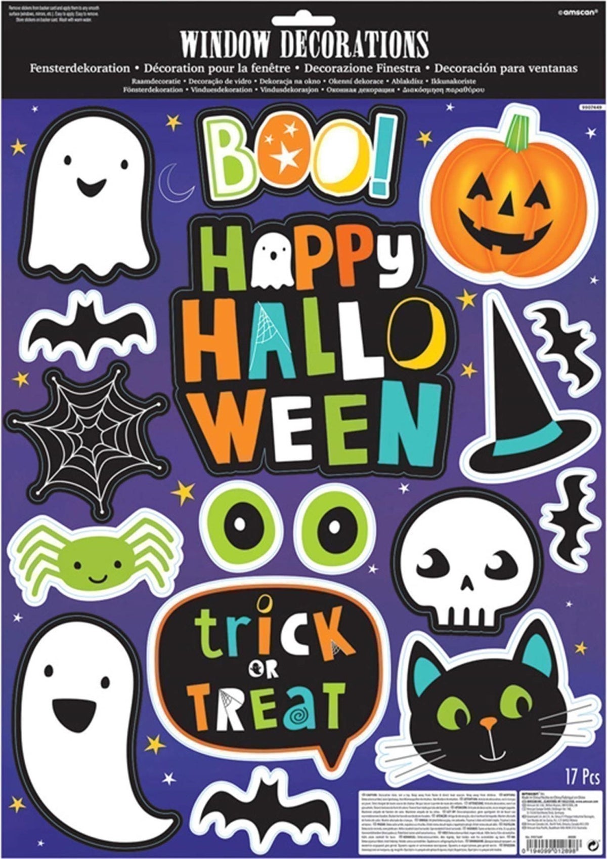 Amscan: Window Stickers Hallo-Ween Friends H