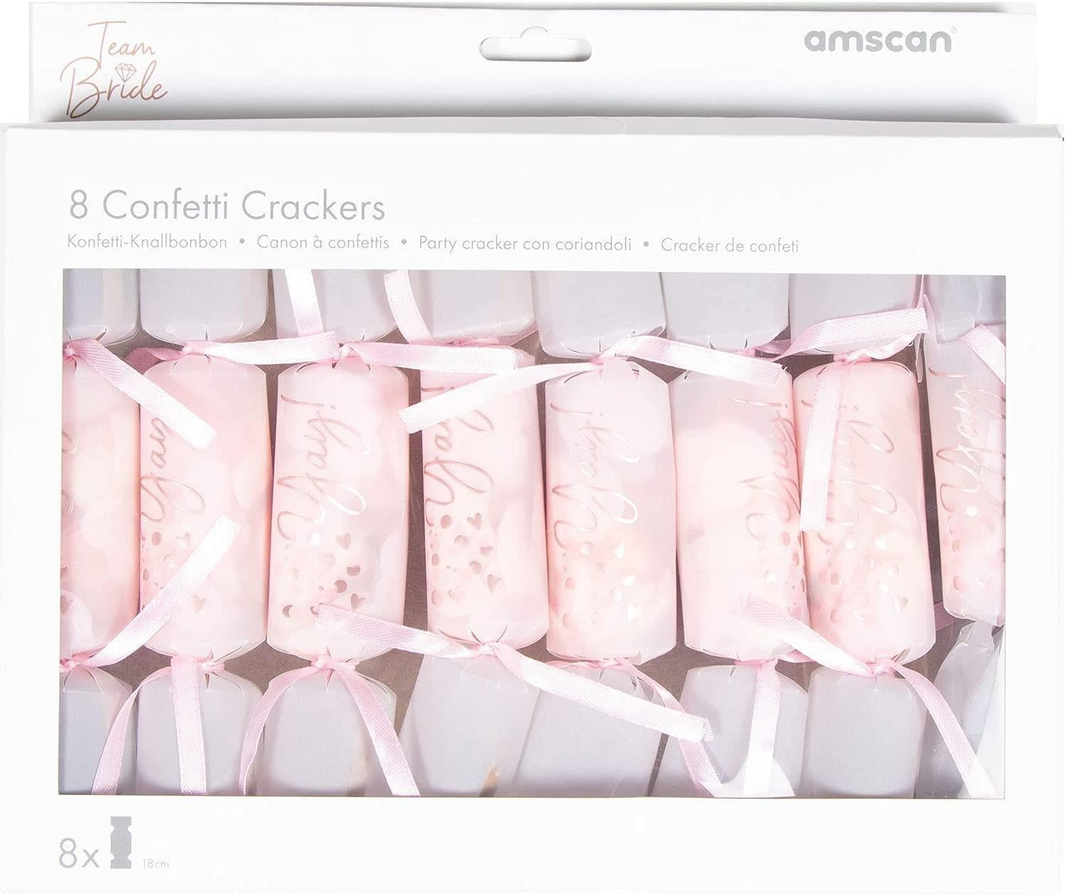 Amscan: 8 Confetti Cracker Hen Party Plastic/Paper 18Cm