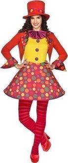 Amscan: Womens Costume Circus Clown Dress Medium/Large