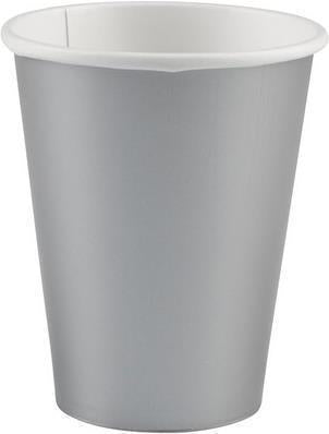 Amscan: 8 Cups Silver Paper 250 Ml Sup