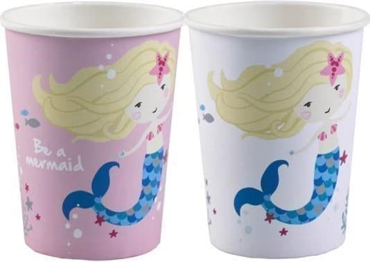 Amscan: 8 Cups Be A Mermaid Paper 250 Ml Sup