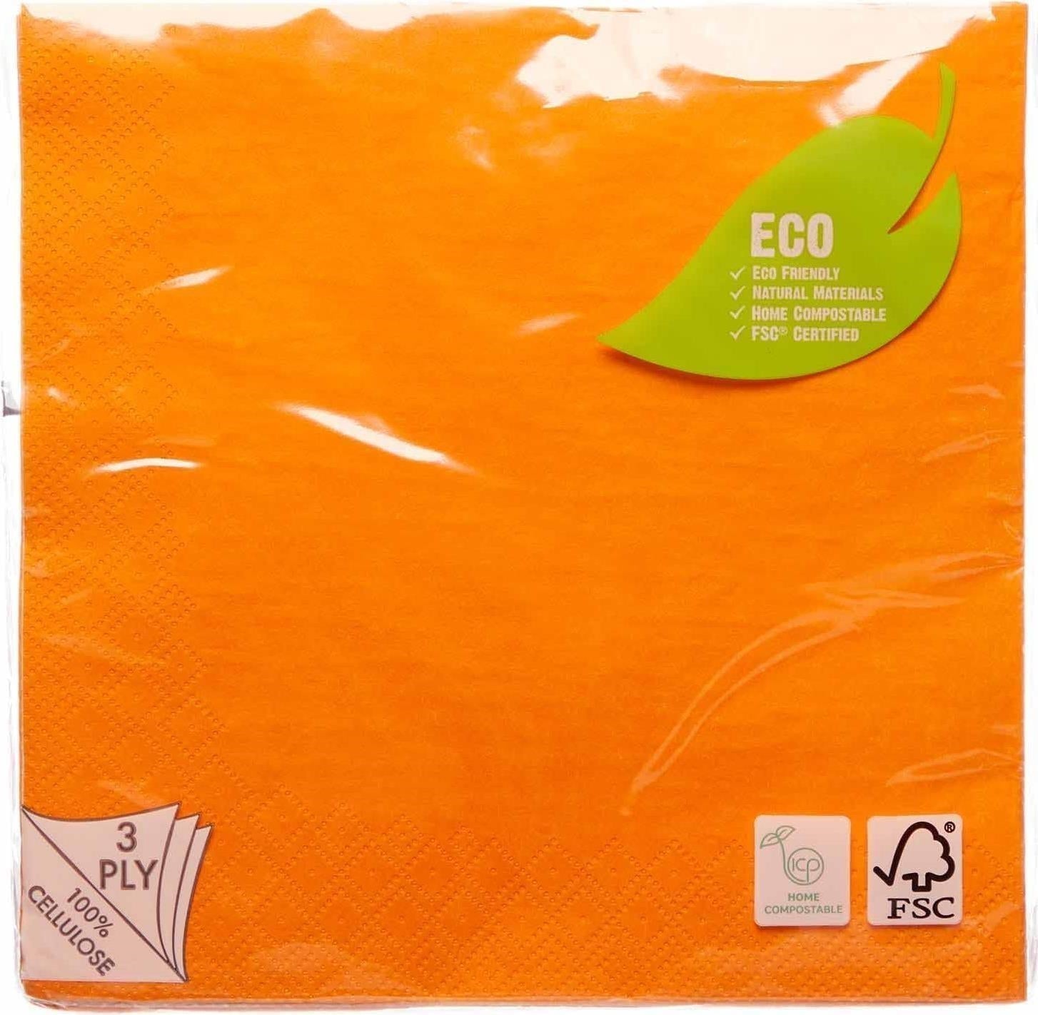 Amscan: 20 Napkins Pumpkin 33 X 33Cm