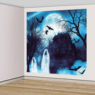 Amscan: Wall Decorations Haunted Forest Paper 2 Parts Qh. Decorazione Sfondo In Carta, 2 Parti, 164 X 165 Cm Haunted Forest - Lupo