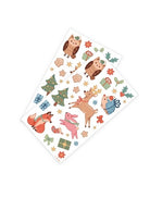 Amscan: 4 Winter Woodland Sticker Sheets 4 X 17,5 Cm X N
