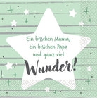 Amscan: 16 Napkins 'Ein Bisschen Mama, Ein Bisschen Papa Und Ganz Viel Wunder!'