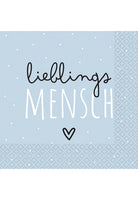 16 Napkins 'Lieblingsmensch' 33Cm X 33Cm