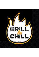 16 Napkins 'Grill & Chill' 33Cm X 33Cm