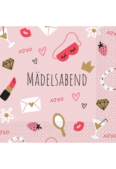 16 Napkins 'Madelsabend' 33Cm X 33Cm