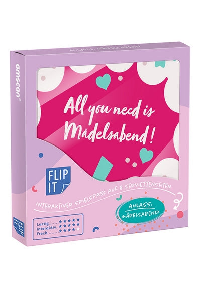 12 Flip Napkins 'Madelsabend' 33X33cm, Double-S
