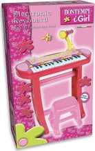 Bontempi 13 3671 - I Girl - Tastiera Elettronica A 31 Tasti Con Microfono E Sgabello