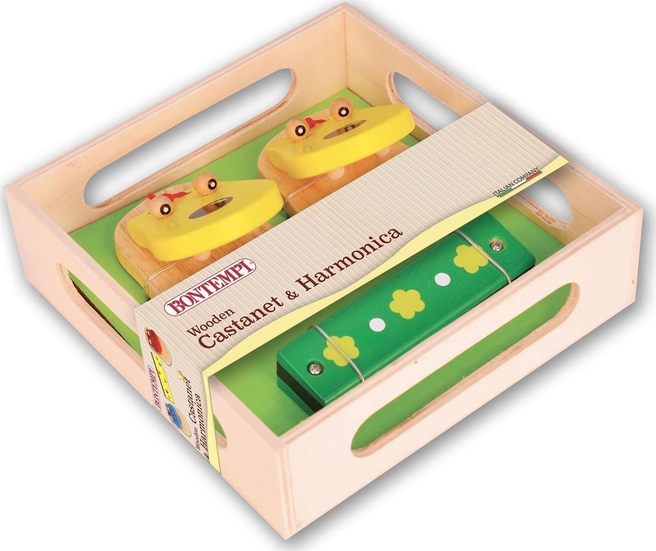 Bontempi 61 0310 - Mix Di Strumenti Musicali In Legno (Armonica, Nacche)
