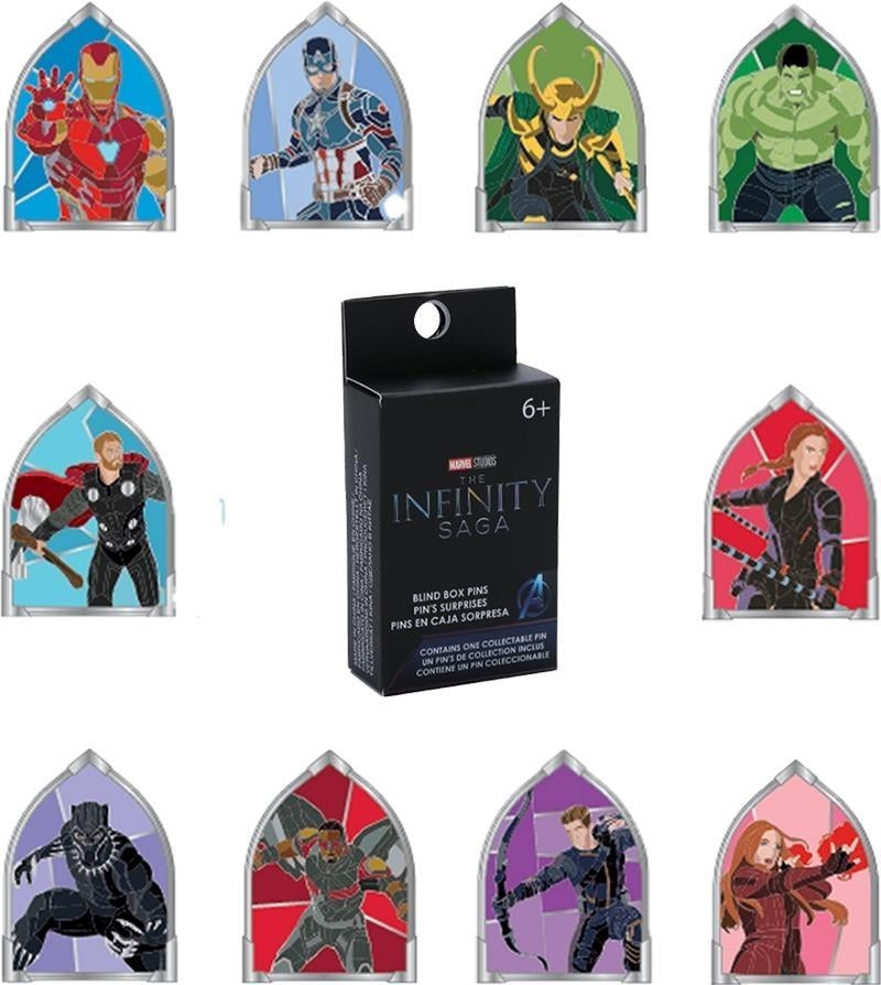 Marvel: Funko - Stain Glass Blind Box Pins