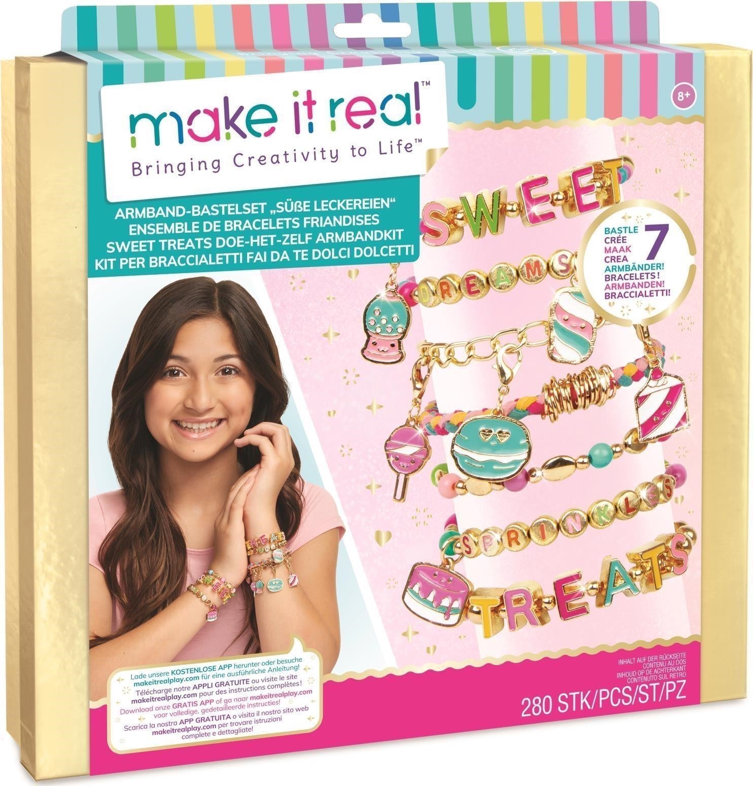 Make It Real: Kit Per Braccialetti Fai Da Te Dolci Dolcetti