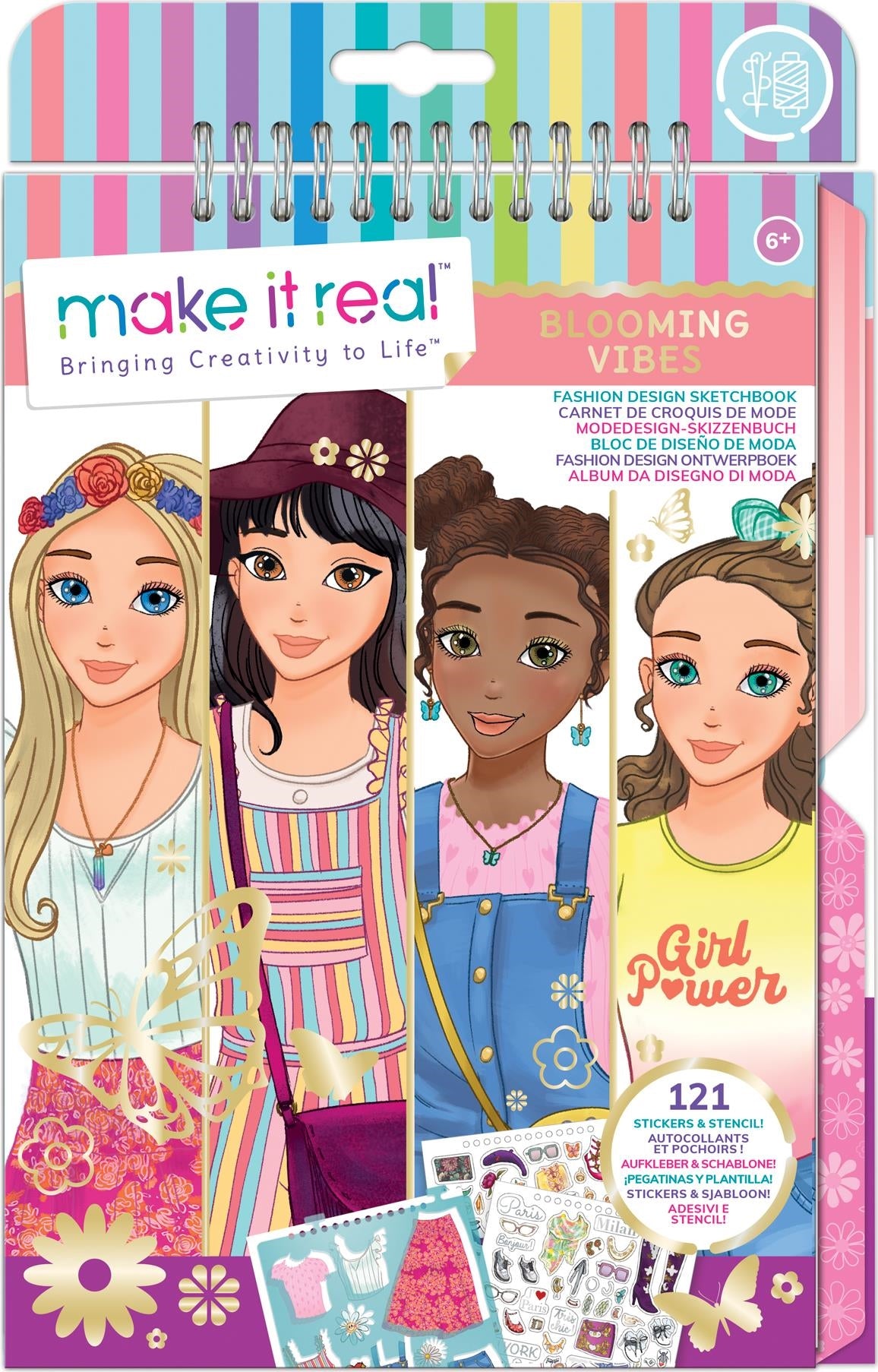 Make It Real: Blocco Da Disegno Stilista: Magia In Fiore