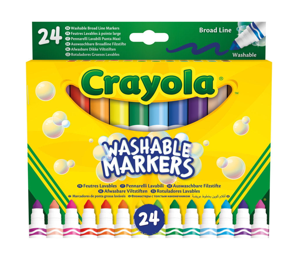 Crayola: 24 Pennarelli Punta Maxi Super Lavabili