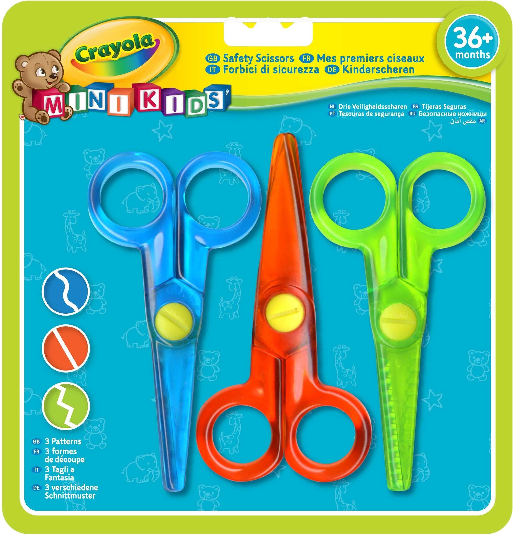 Crayola: 3 Forbici Di Sicurezza Mini Kids