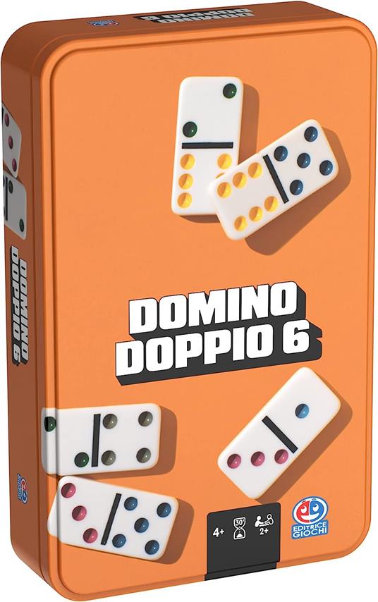 Editrice Giochi: Domino Da Viaggio, In Confezione Metallo