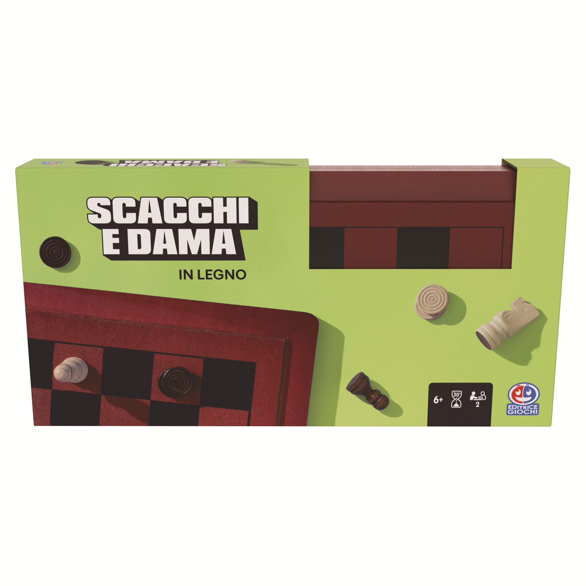 Editrice Giochi: Dama & Scacchi In Legno Deluxe