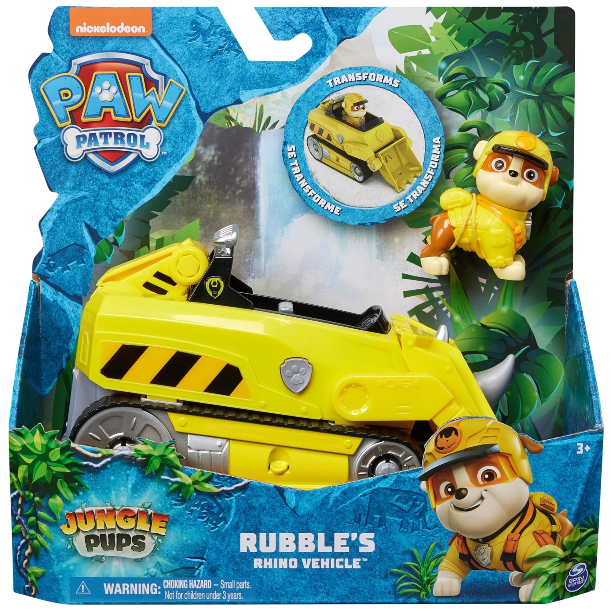 Paw Patrol: Spin Master - Veicolo Tematizzato Giungla Rubble