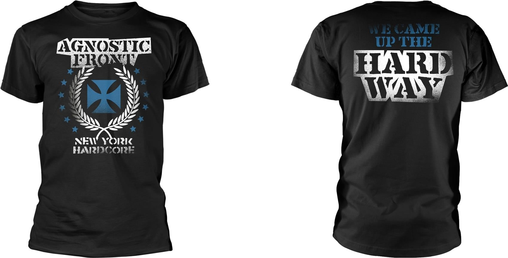 Agnostic Front: Blue Iron Cross (T-Shirt Unisex Tg. M)