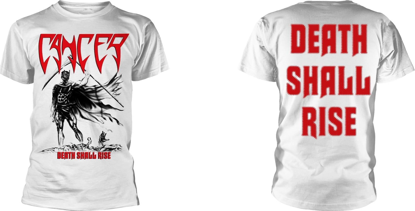 Cancer: Death Shall Rise (White) (T-Shirt Unisex Tg. 2XL)