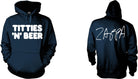 Frank Zappa: Titties 'N' Beer (Felpa Con Cappuccio Unisex Tg. M)