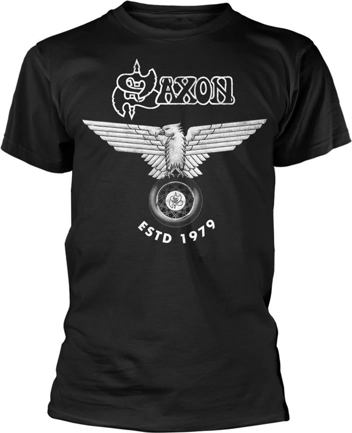 Saxon: Estd 1979 (T-Shirt Unisex Tg. M)