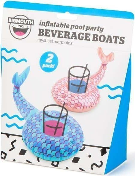 Big Mouth: Mermaids Pack Beverage Boat 2 Pz (Porta Bicchiere Gonfiabile)