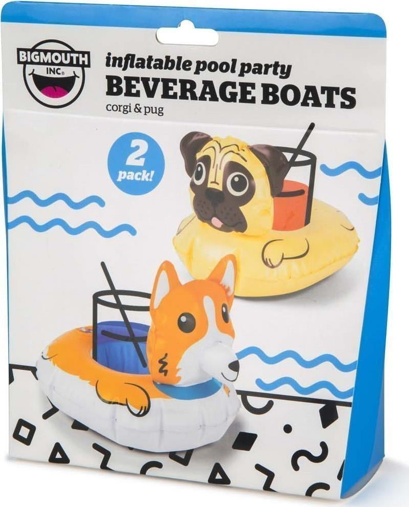 Big Mouth: Dogs Pack Beverage Boat 2 Pz (Porta Bicchiere Gonfiabile)