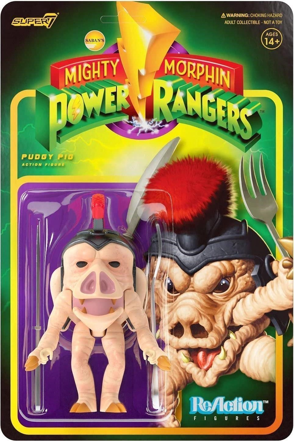 Mighty Morphin Power Rangers: Super7 - Reaction Figure Wave 1 - Pudgy Pig