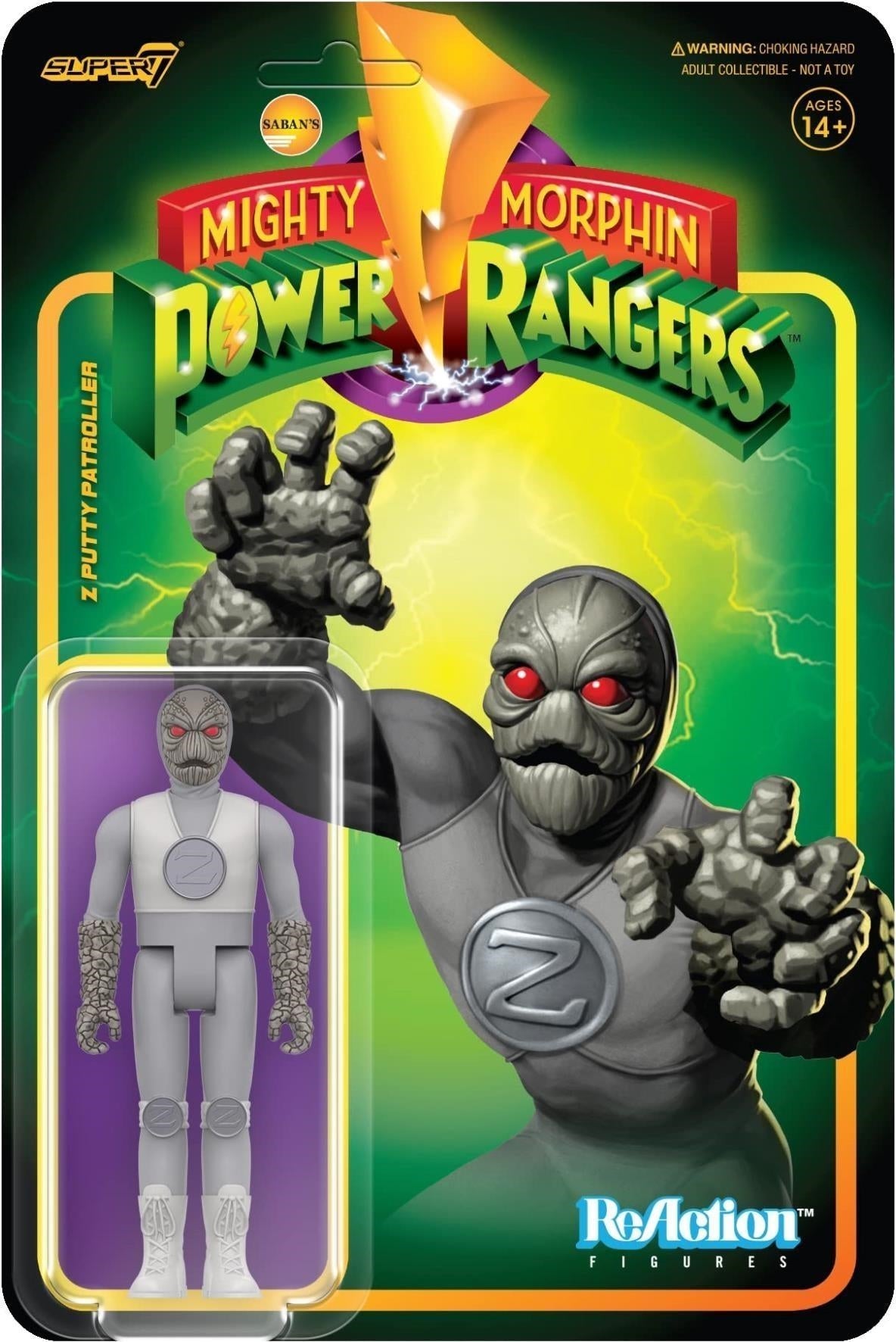 Mighty Morphin Power Rangers: Super7 - Reaction Figure Wave 4 - Z Putty