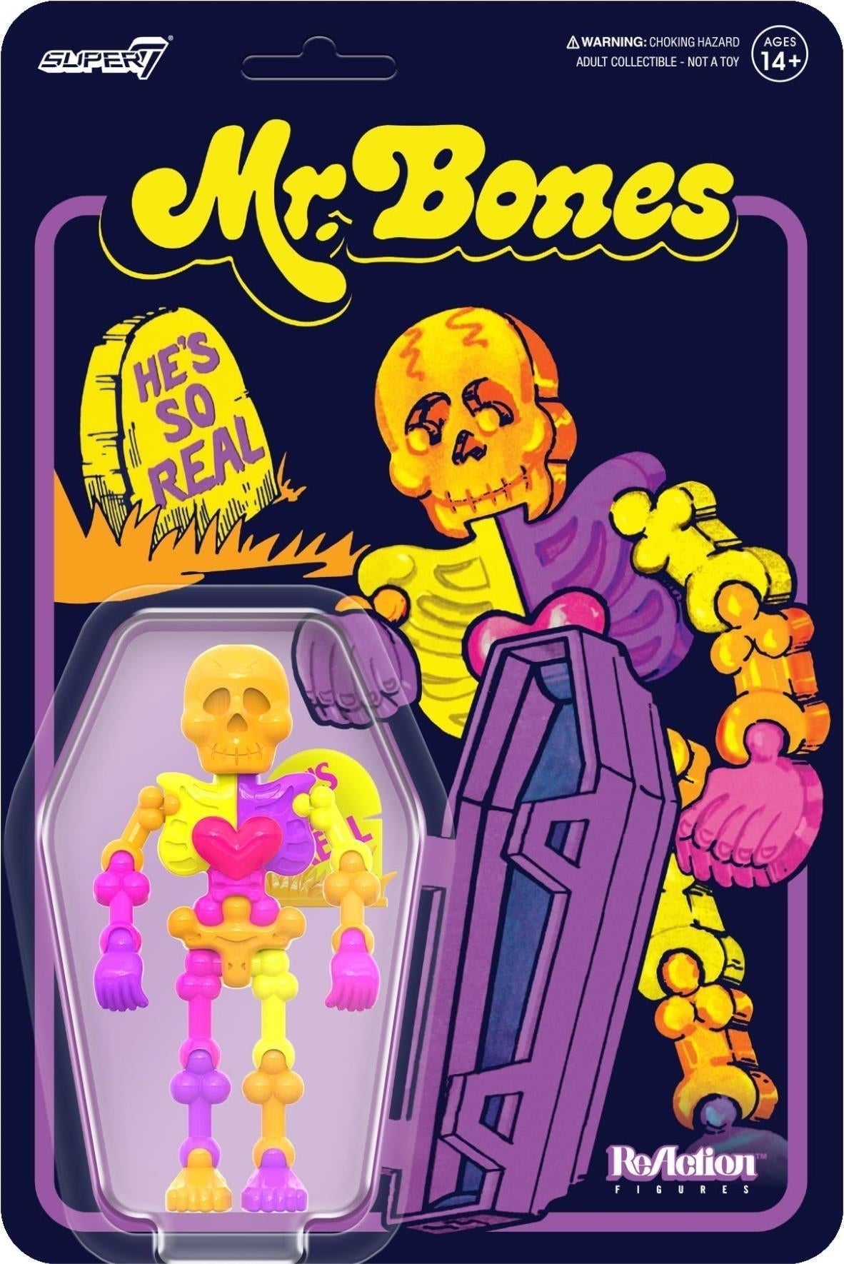 Mr. Bones: Super7 - Reaction Figure - Mr. Bones (Fluorescent)
