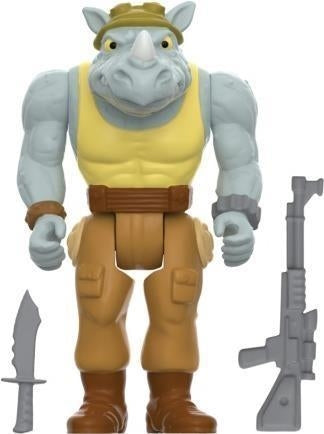 Teenage Mutant Ninja Turtles: Super7 - Reaction Figure Wave 8 - Rocksteady (Cartoon)