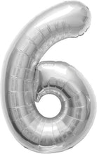 Northstar Balloons: Pallone 16/40Cm 16 Numero 6 - Argento
