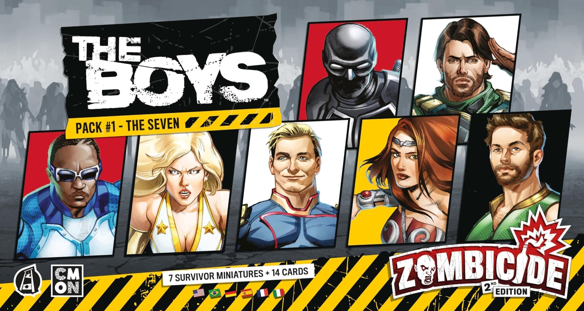 Asmodee: Zombicide, 2A Ed. - The Boys Pack 1