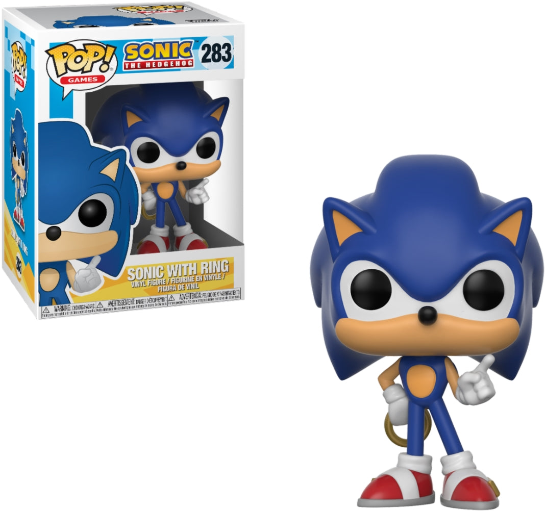 Sonic The Hedgehog: Funko Pop! Games - Sonic With Ring (Vinyl Figure 283)