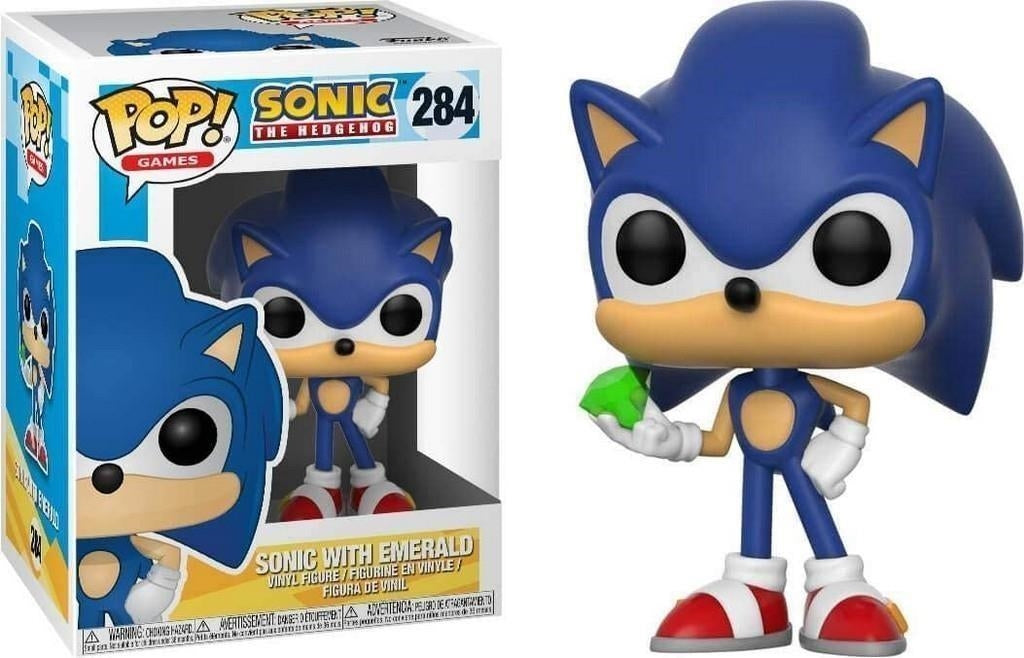 Sonic: Funko Pop! Games - Sonic With Emerald (Vinyl FIgure 284)