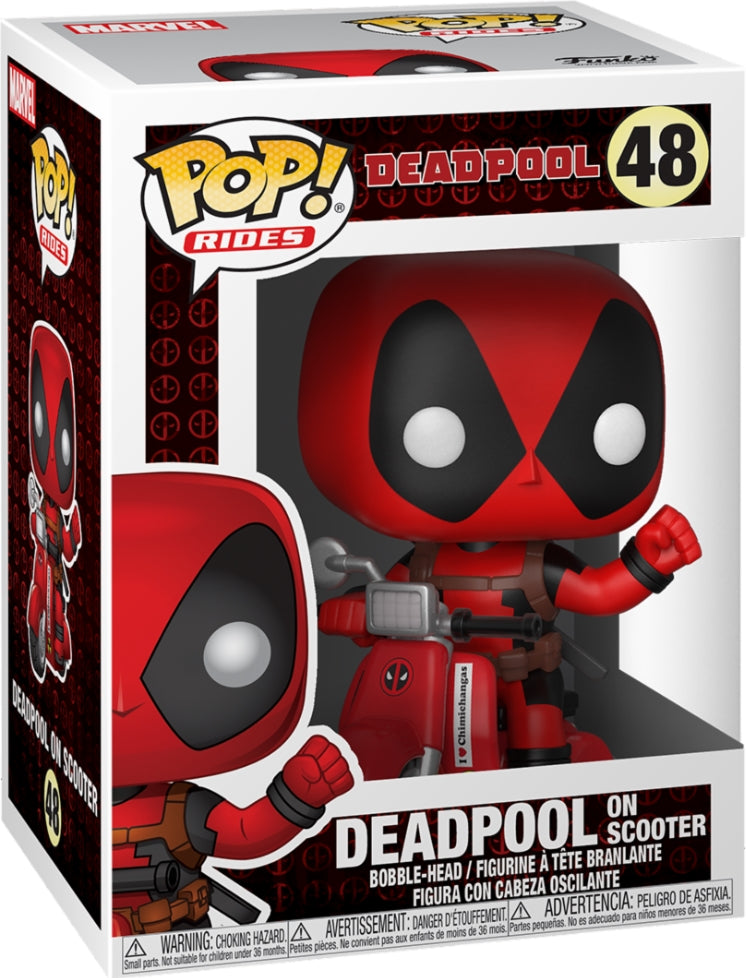 Marvel: Funko Pop! Rides - Deadpool - Deadpool On Scooter (Vinyl Figure 48)