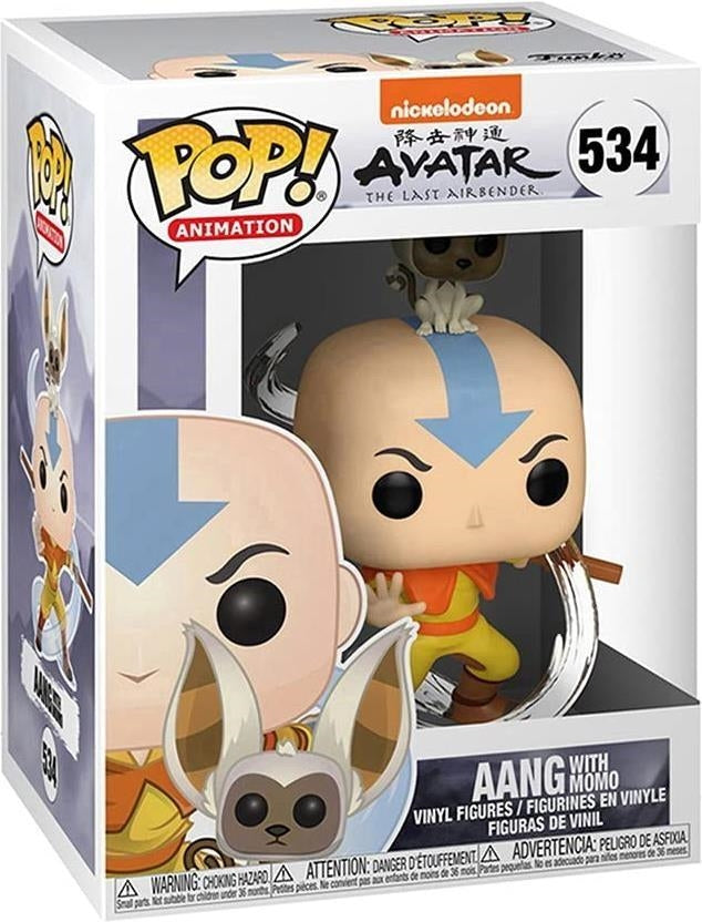 Avatar The Last Airbender: Funko Pop! Animation - Aang With Momo (Vinyl Figure 534)