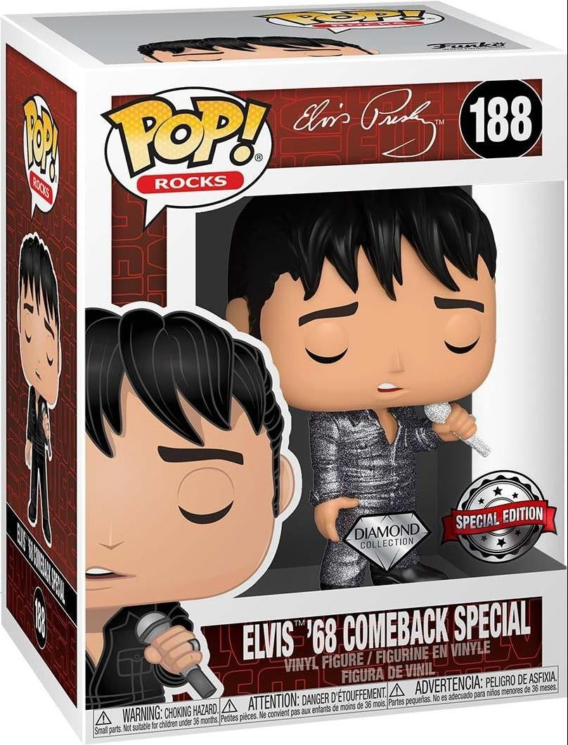 Elvis Presley: Funko Pop! Rocks - Elvis 68 Comeback Special (Vinyl Figure 188)