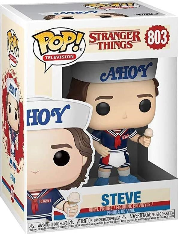 Stranger Things: Funko Pop! Television - Steve (W/ Hat & Ice Cream) (Vinyl Figure 803)