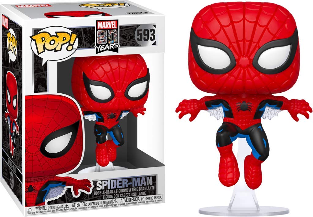 Marvel: Funko Pop! - 80 Years - Spider-Man (Bobble-Head) (Vinyl Figure 593)
